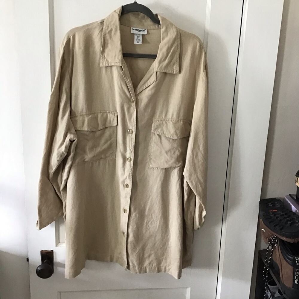 Bridgewater Studio linen long sleeve button up 24W